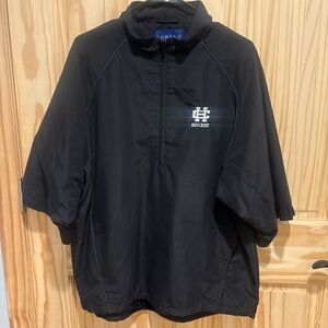 Black Holy Cross Crusaders Hockey 1/2 Zip Pullover Jacket